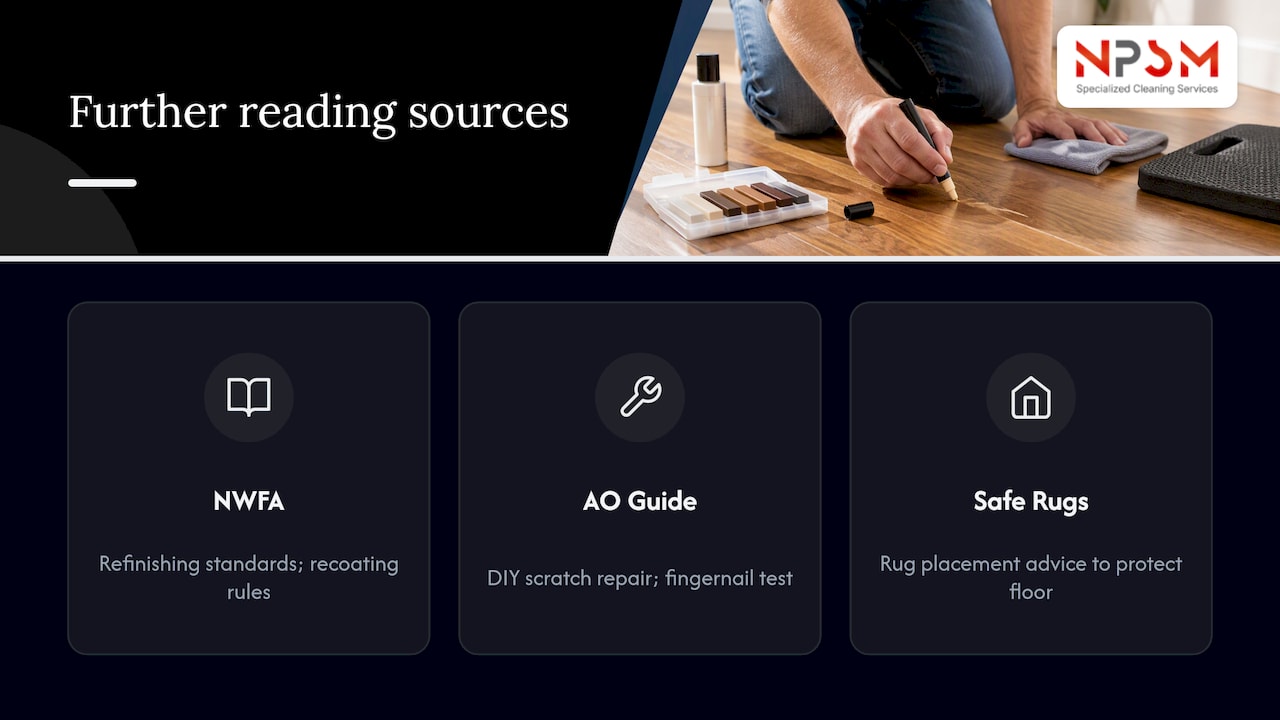 Sources worth checking for further reading — overview diagram