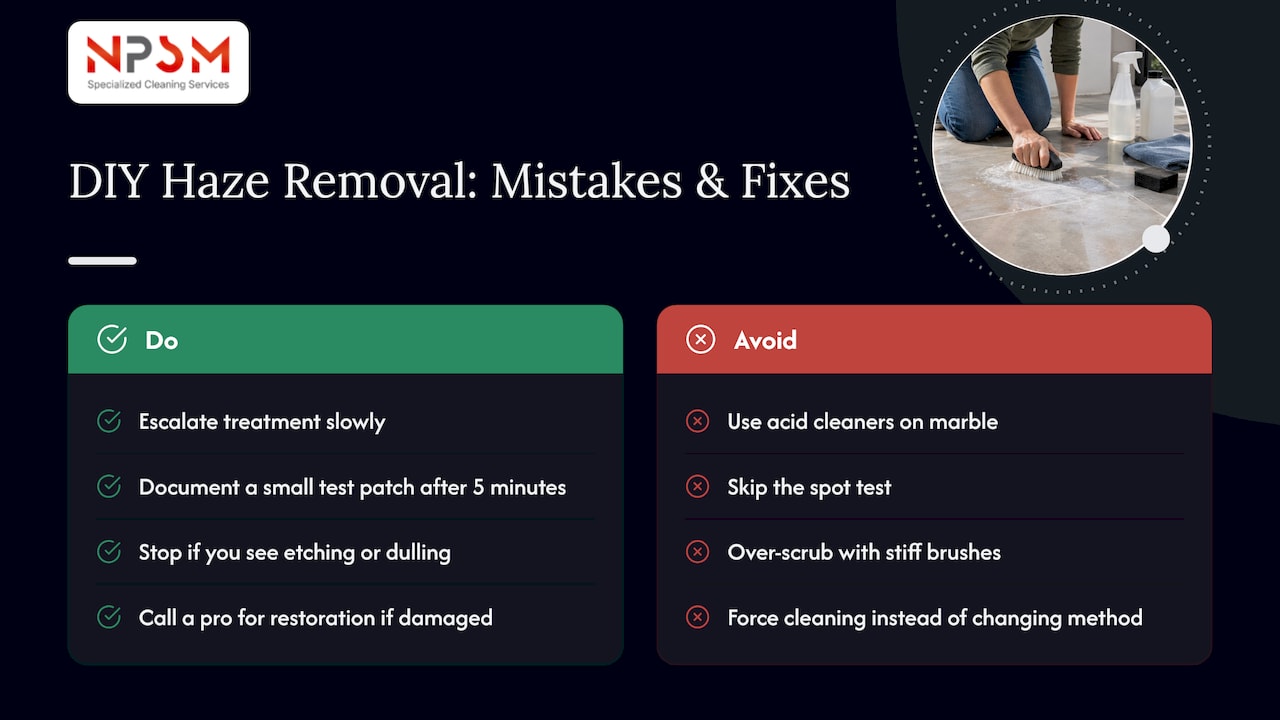 A professional view on where DIY haze removal goes wrong — overview diagram