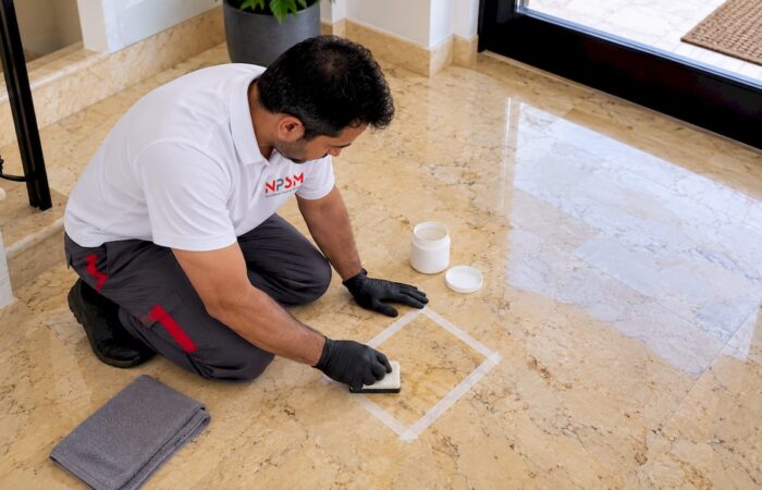 Yellow Marble in Dubai? Test a 6 Inch by 6 Inch Patch First