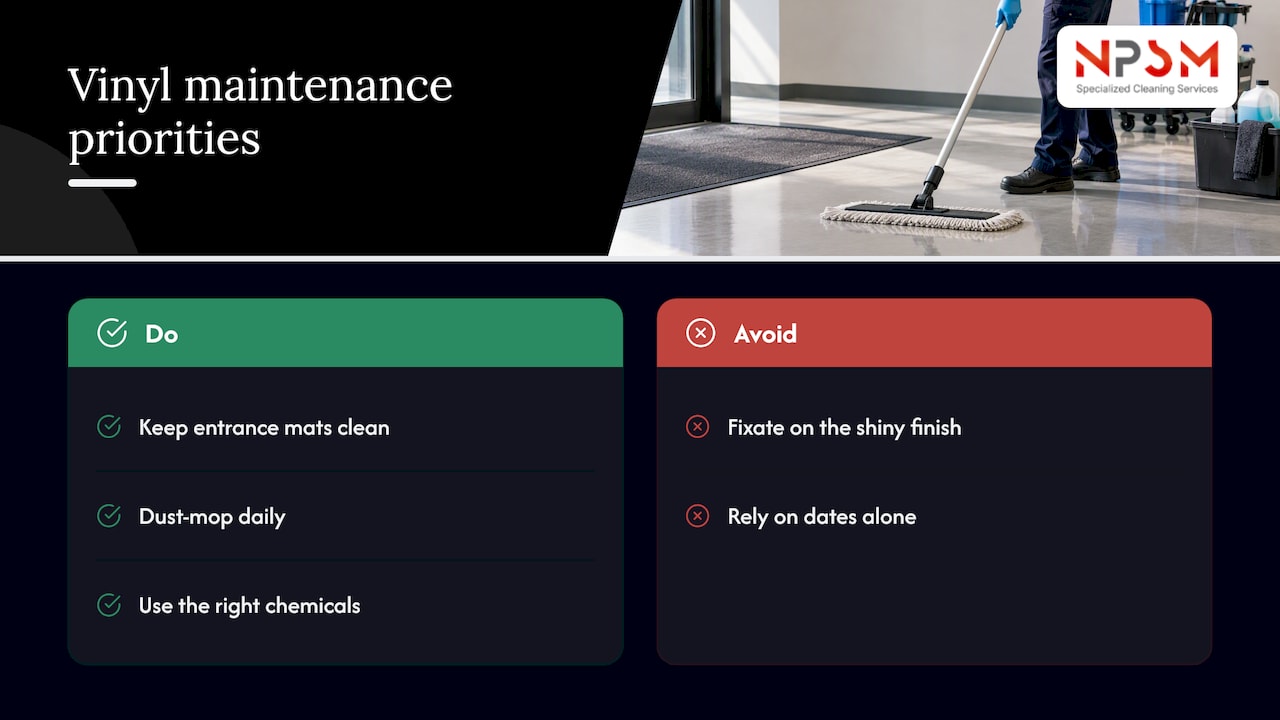 Three floor care habits that delay recoating